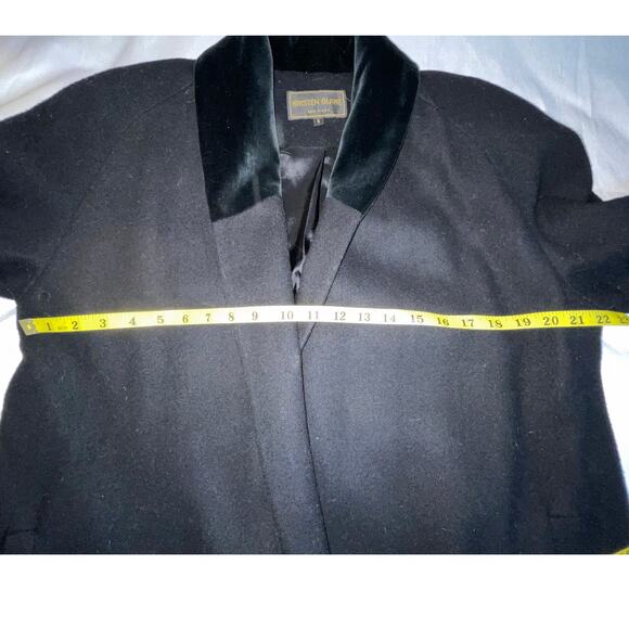 Vintage Kristen Blake Lambs Wool Coat - Size S - Velvet Collar & Made in USA - Picture 5 of 8